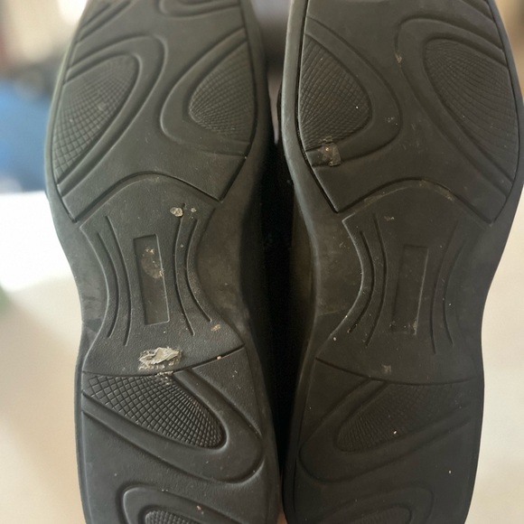 steve madden Flex moccasin Shoes Men’s 8.5 Black Leather Upper Casual Comfy - Picture 6 of 6